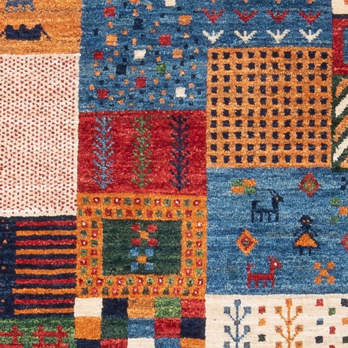 Tapis Gabbeh - Loribaft Persan - 130 x 82 cm - multicolore