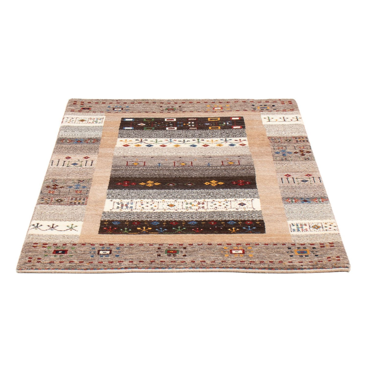 Tapis Gabbeh - Loribaft Persan - 127 x 83 cm - multicolore