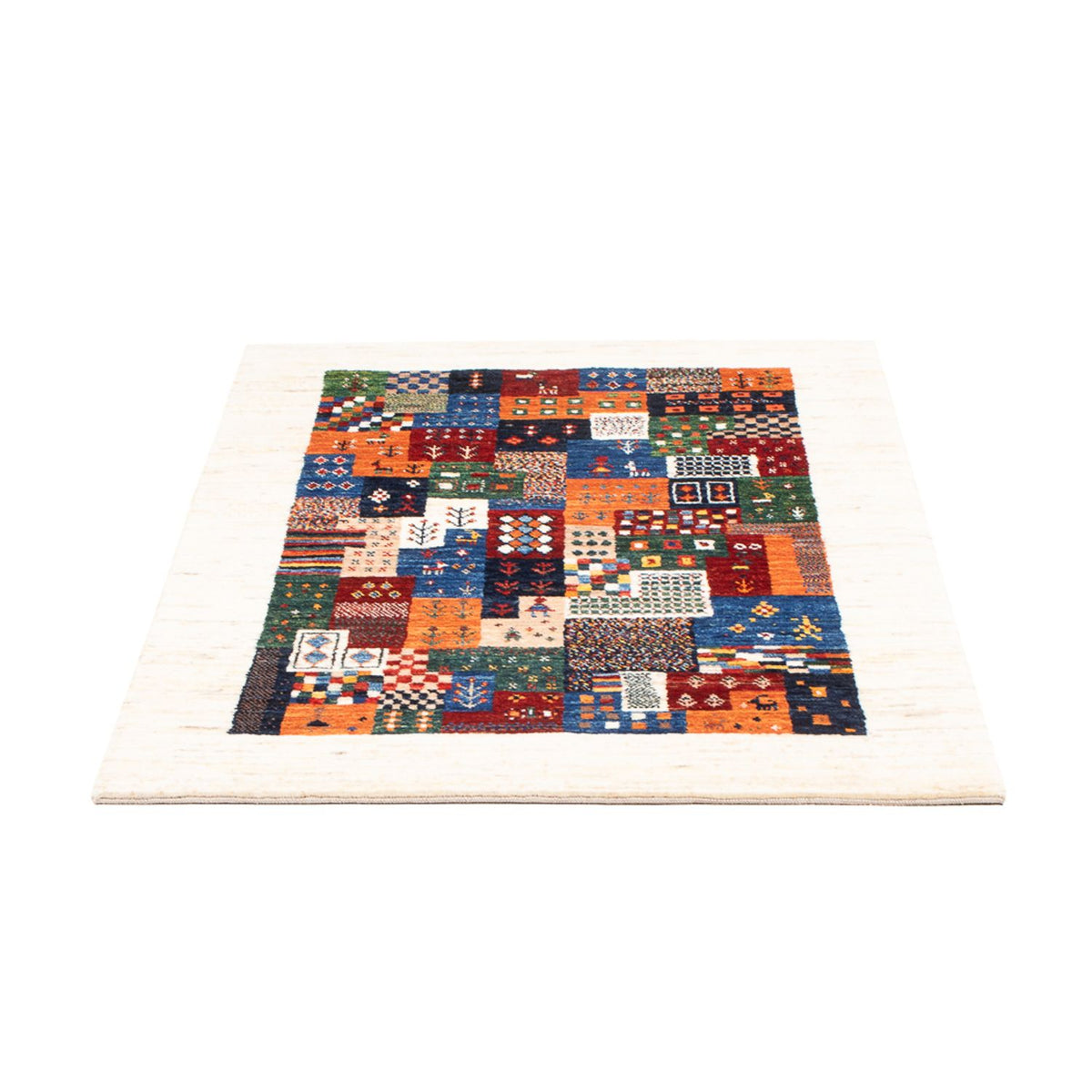 Tapis Gabbeh - Loribaft Persan - 125 x 84 cm - multicolore