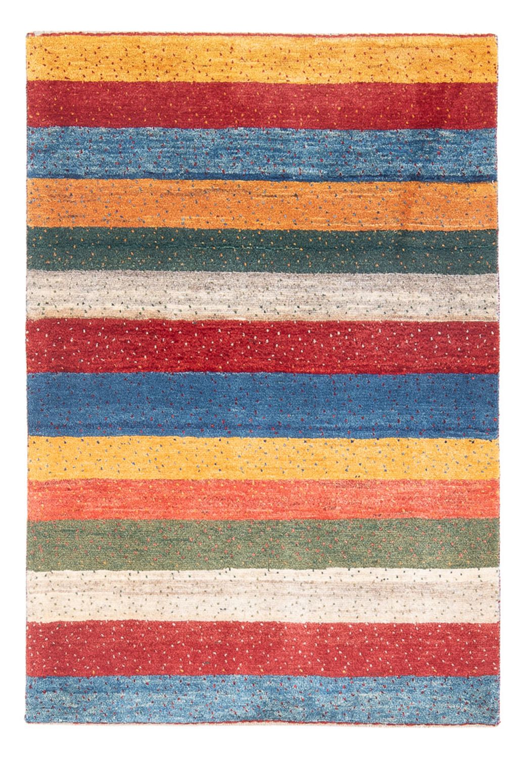 Tapis Gabbeh - Loribaft Persan - 129 x 87 cm - multicolore