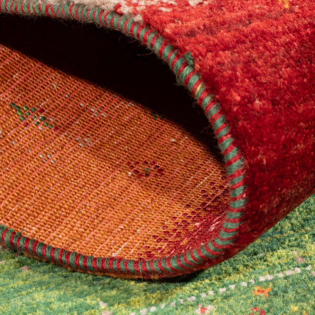 Tapis Gabbeh - Loribaft Persan - 135 x 85 cm - multicolore