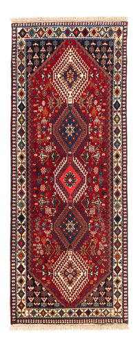 Tapis de couloir Tapis persan - Nomadic - 198 x 80 cm - rouge