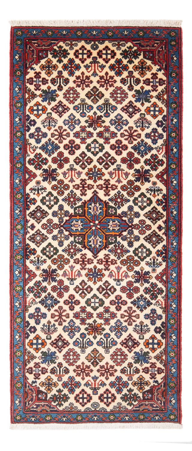 Tapis de couloir Tapis persan - Nomadic - 165 x 65 cm - crème