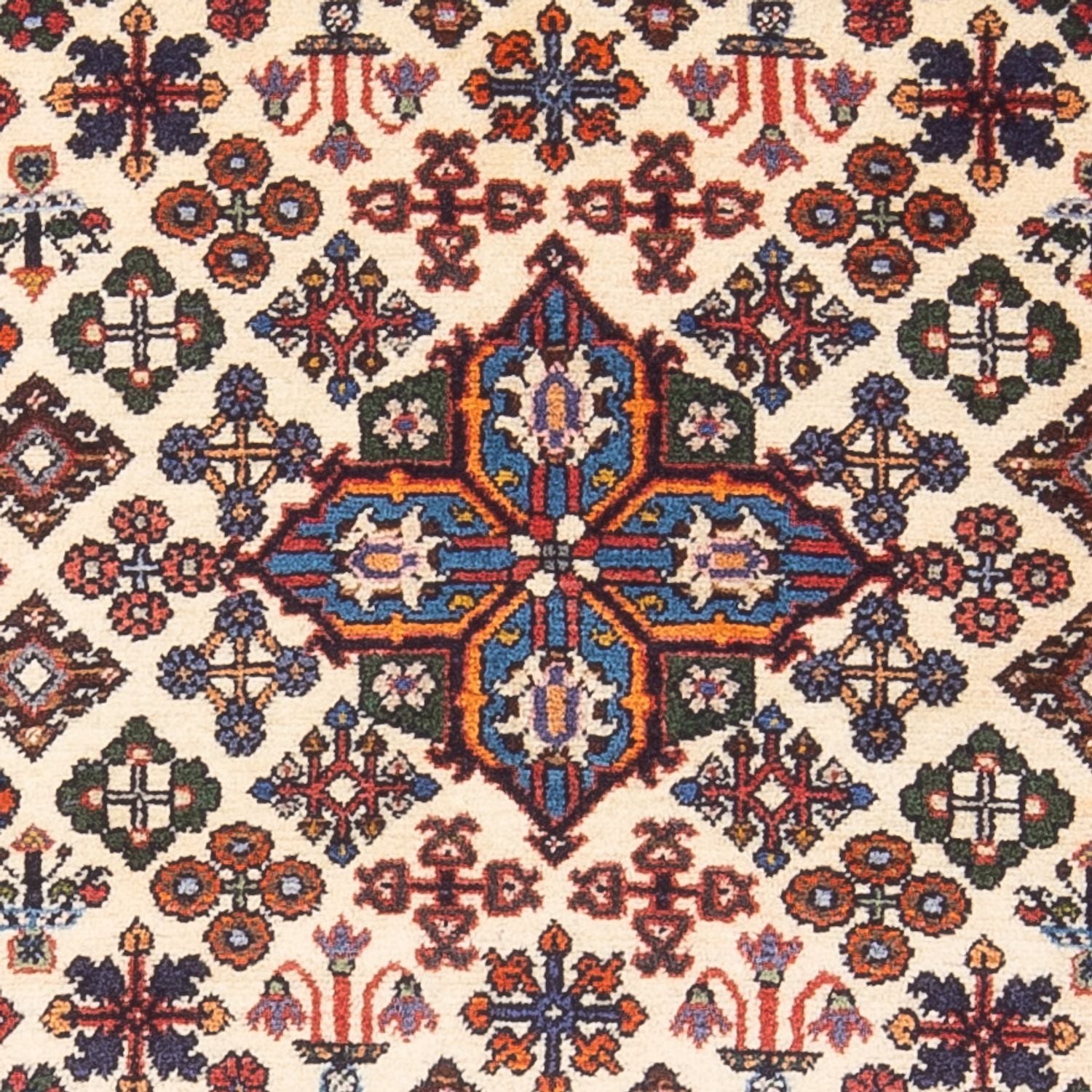 Tapis de couloir Tapis persan - Nomadic - 165 x 65 cm - crème