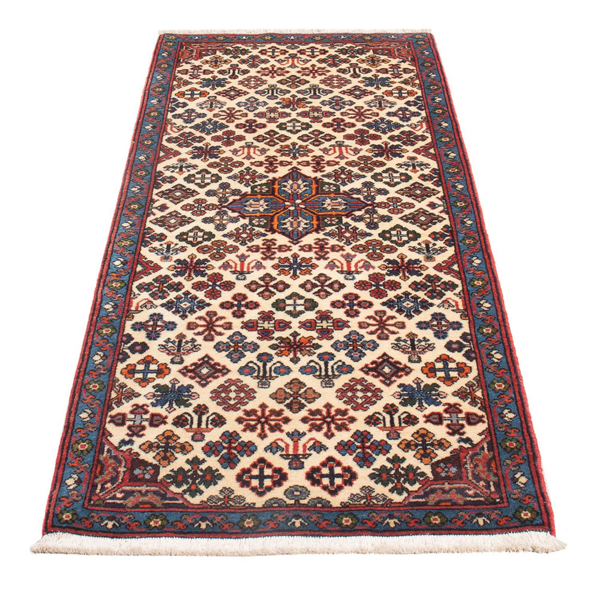 Tapis de couloir Tapis persan - Nomadic - 165 x 65 cm - crème