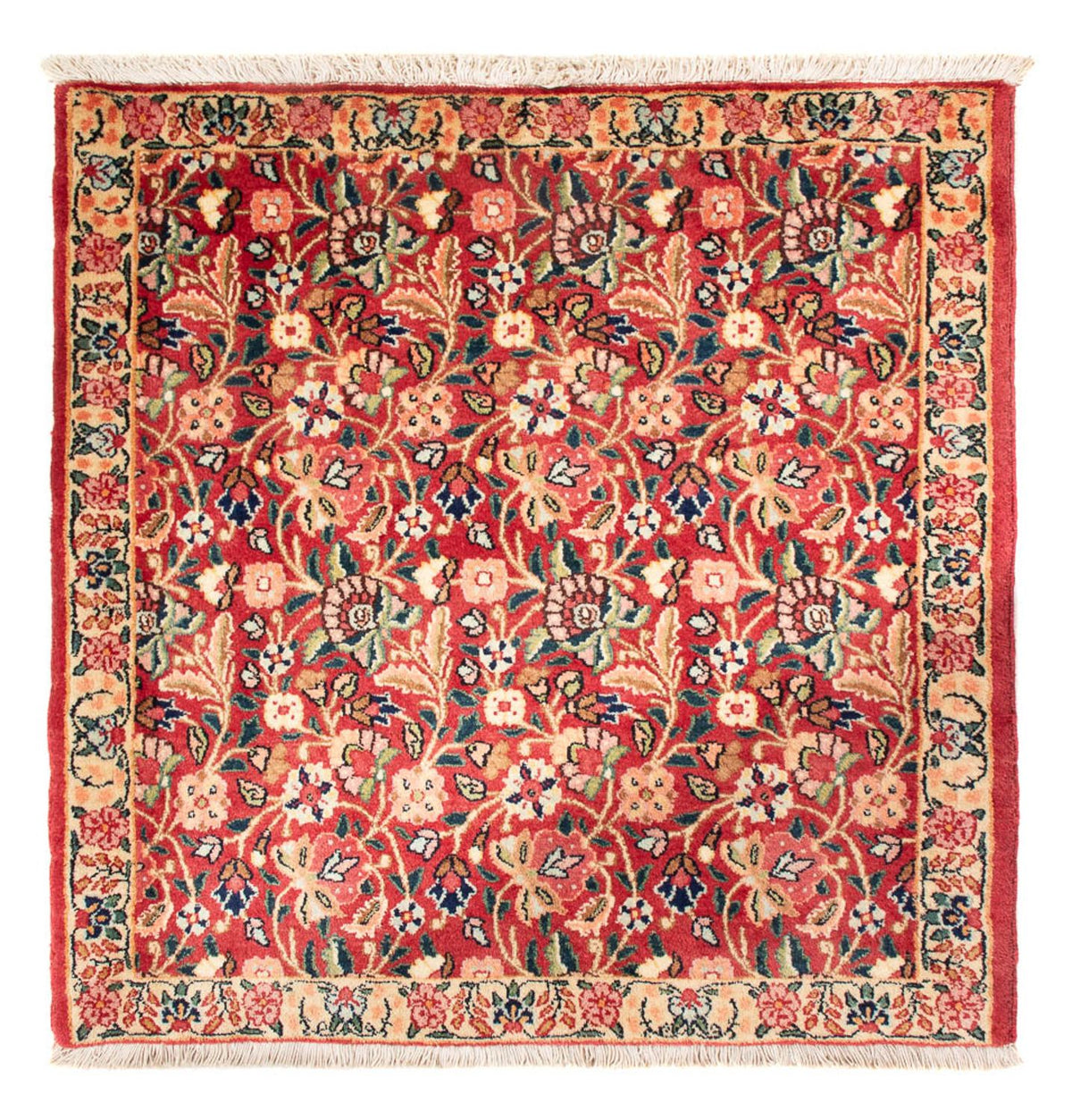 Tapis persan - Nomadic - 84 x 84 cm - rouge