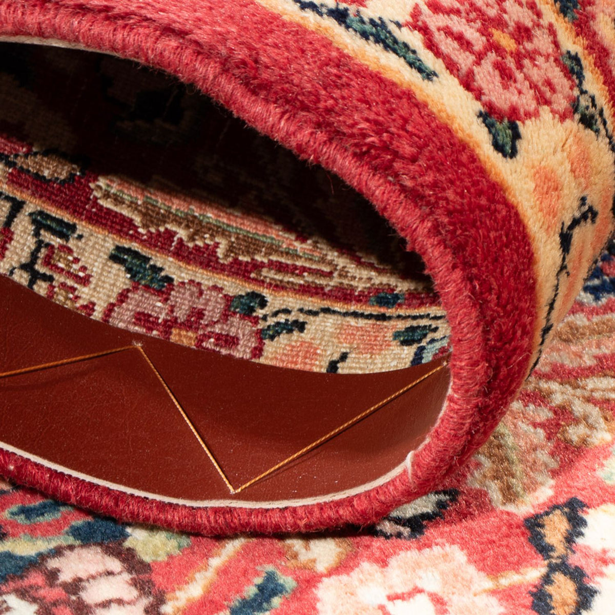 Tapis persan - Nomadic - 84 x 84 cm - rouge