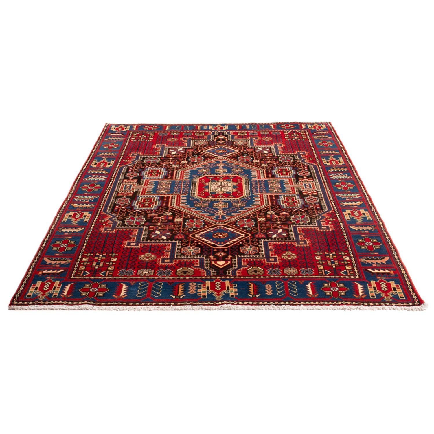 Tapis persan - Nomadic - 200 x 143 cm - rouge