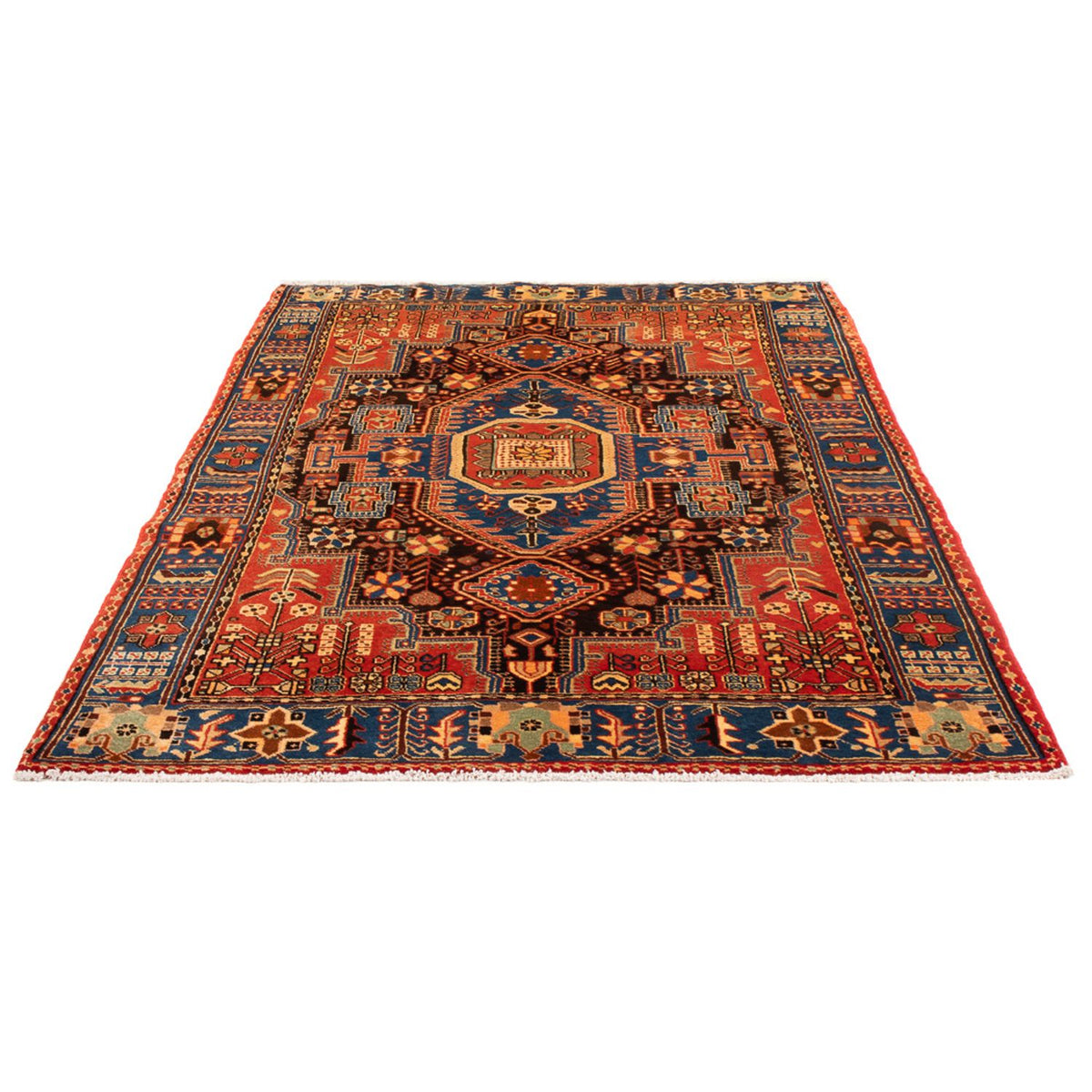 Tapis persan - Nomadic - 214 x 135 cm - bleu