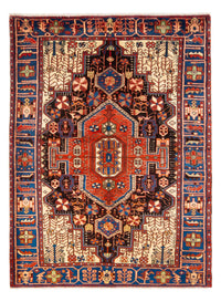 Tapis persan - Nomadic - 207 x 147 cm - rouge