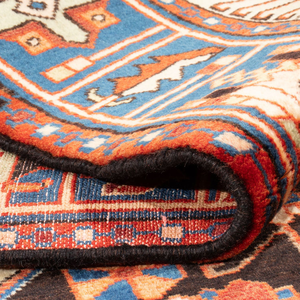 Tapis persan - Nomadic - 207 x 147 cm - rouge