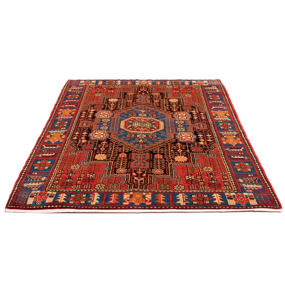 Tapis persan - Nomadic - 204 x 136 cm - bleu