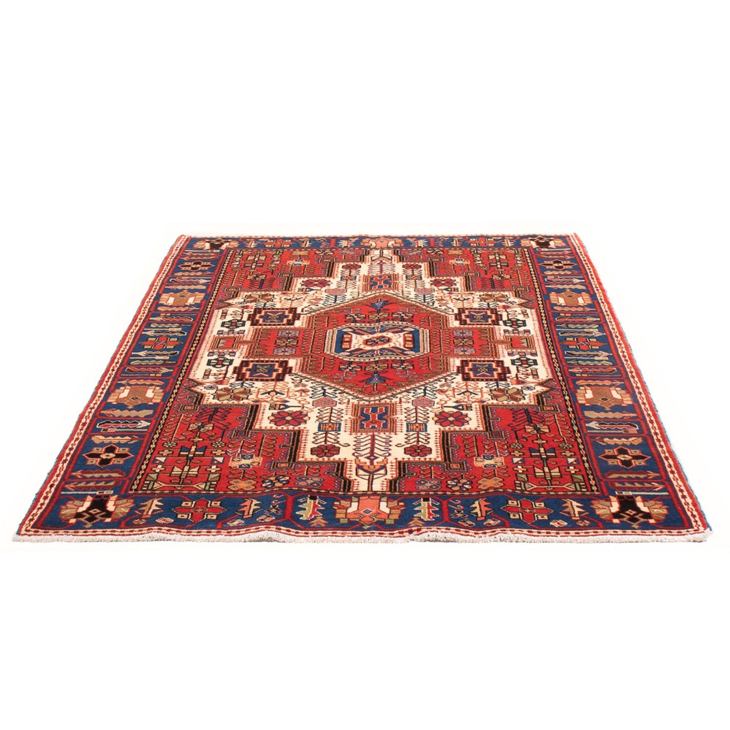Tapis persan - Nomadic - 201 x 132 cm - rouge