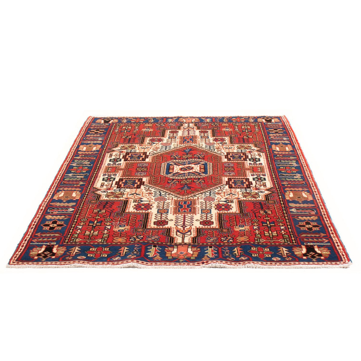 Tapis persan - Nomadic - 201 x 132 cm - rouge