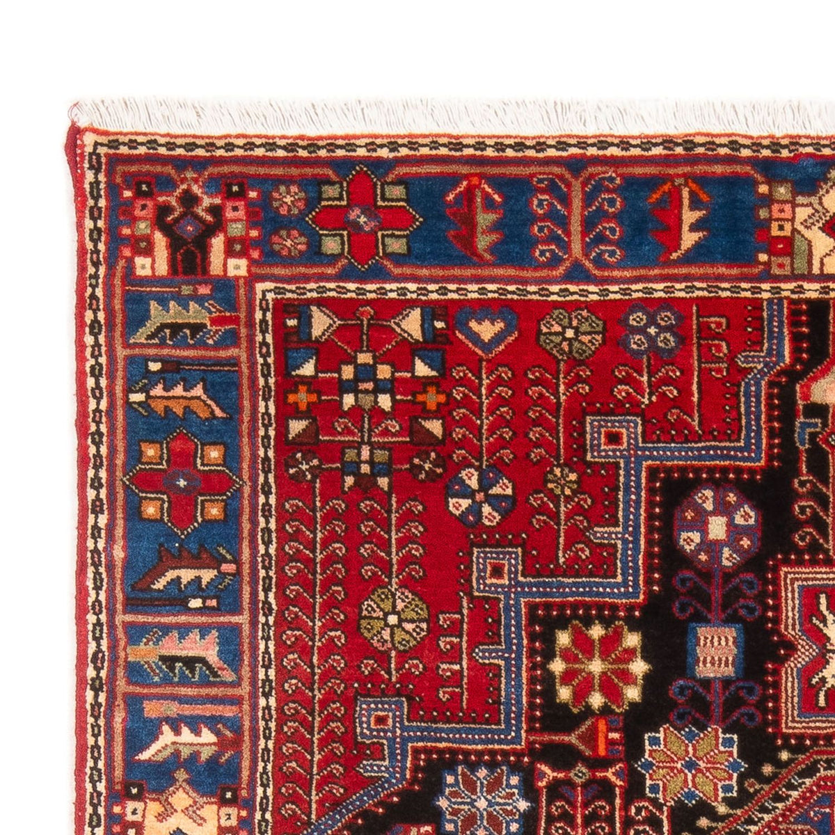 Tapis persan - Nomadic - 198 x 143 cm - bleu
