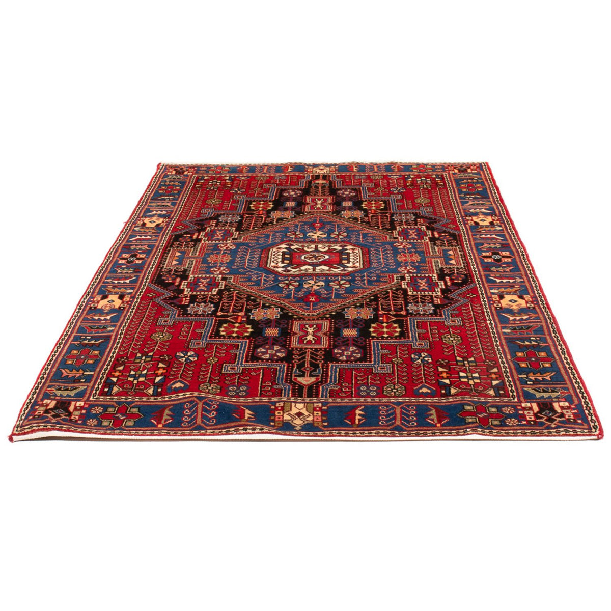 Tapis persan - Nomadic - 198 x 143 cm - bleu