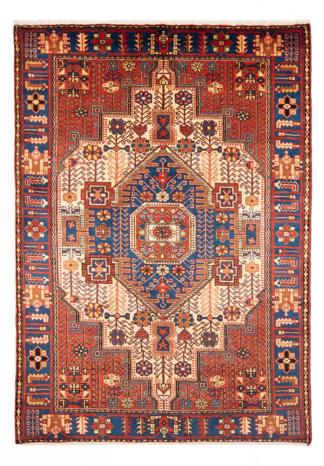 Tapis persan - Nomadic - 210 x 142 cm - bleu