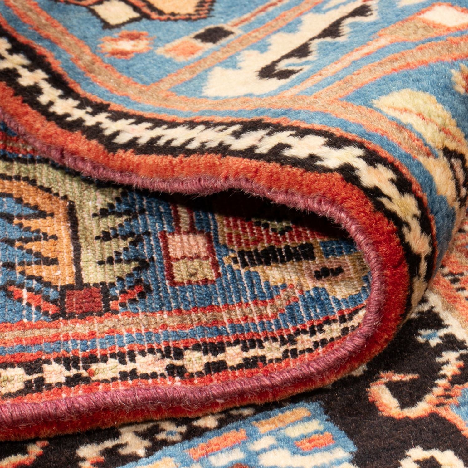 Tapis persan - Nomadic - 200 x 143 cm - bleu