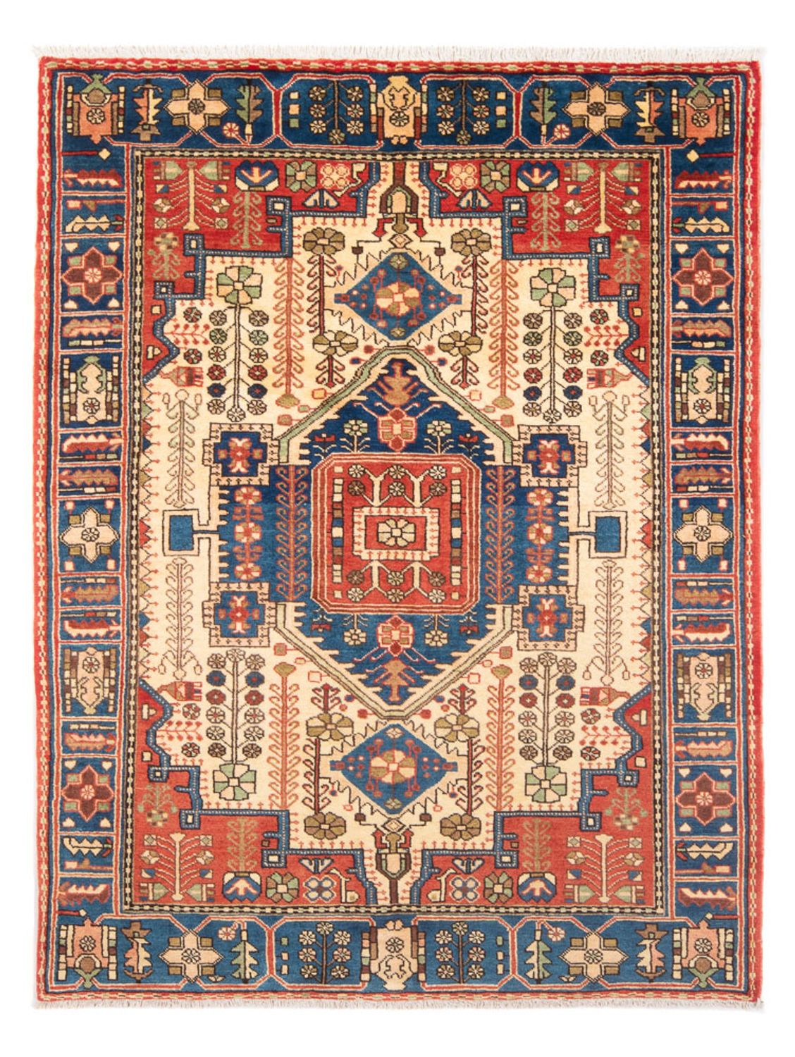 Tapis persan - Nomadic - 190 x 138 cm - bleu