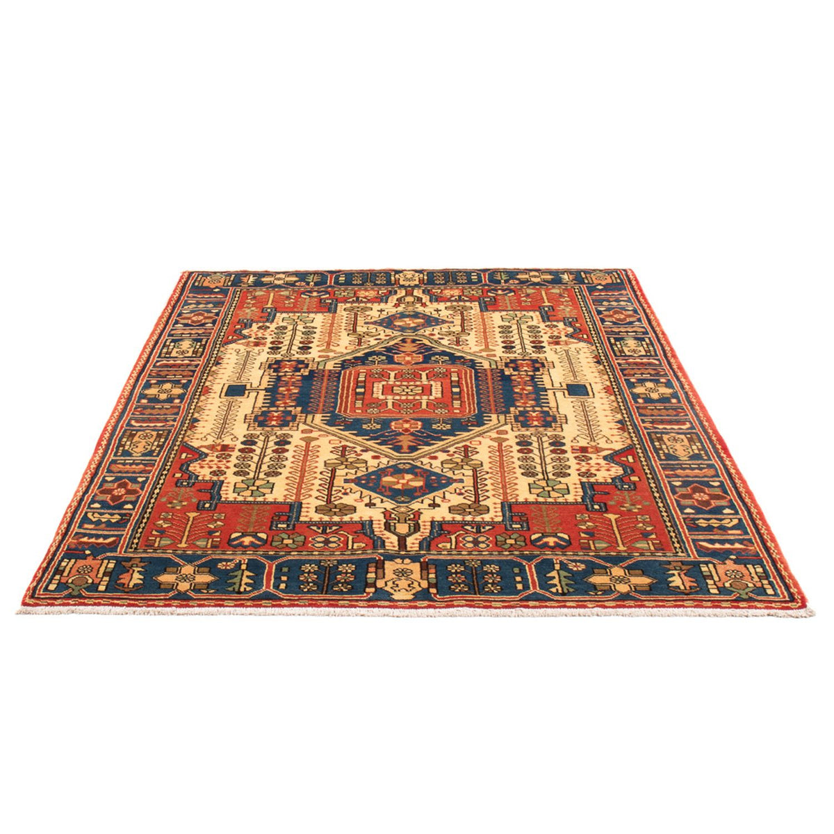 Tapis persan - Nomadic - 190 x 138 cm - bleu