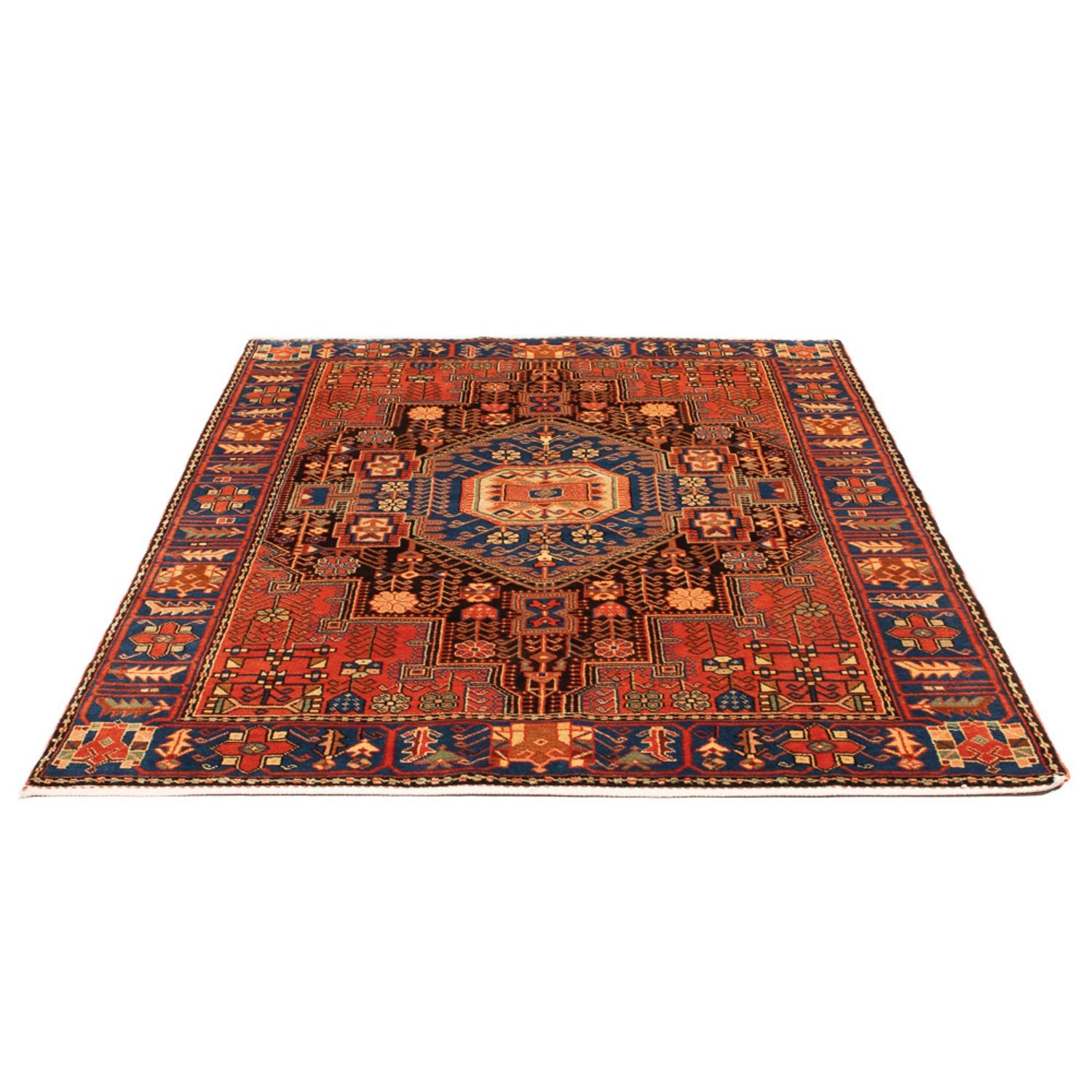 Tapis persan - Nomadic - 197 x 137 cm - bleu