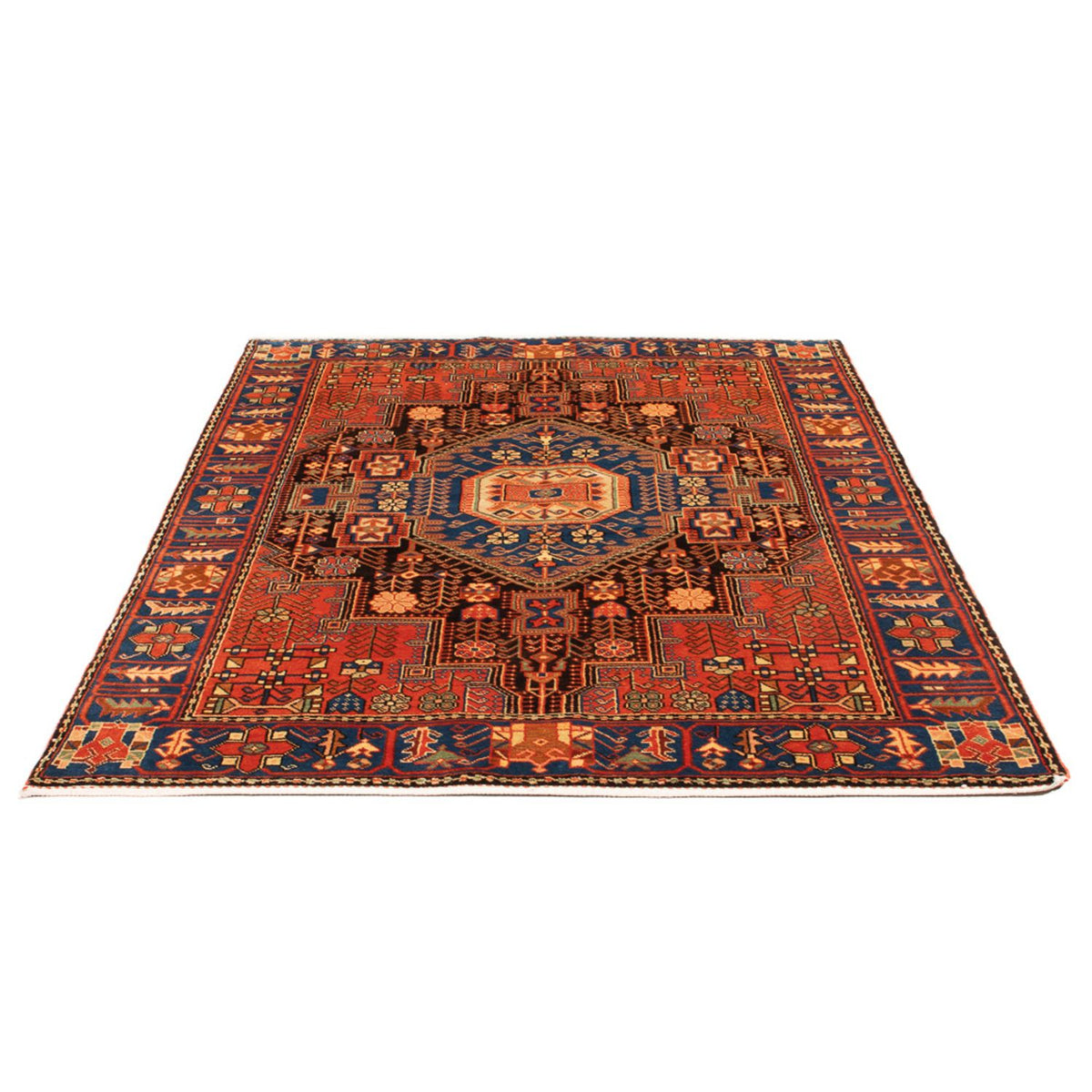 Tapis persan - Nomadic - 197 x 137 cm - bleu