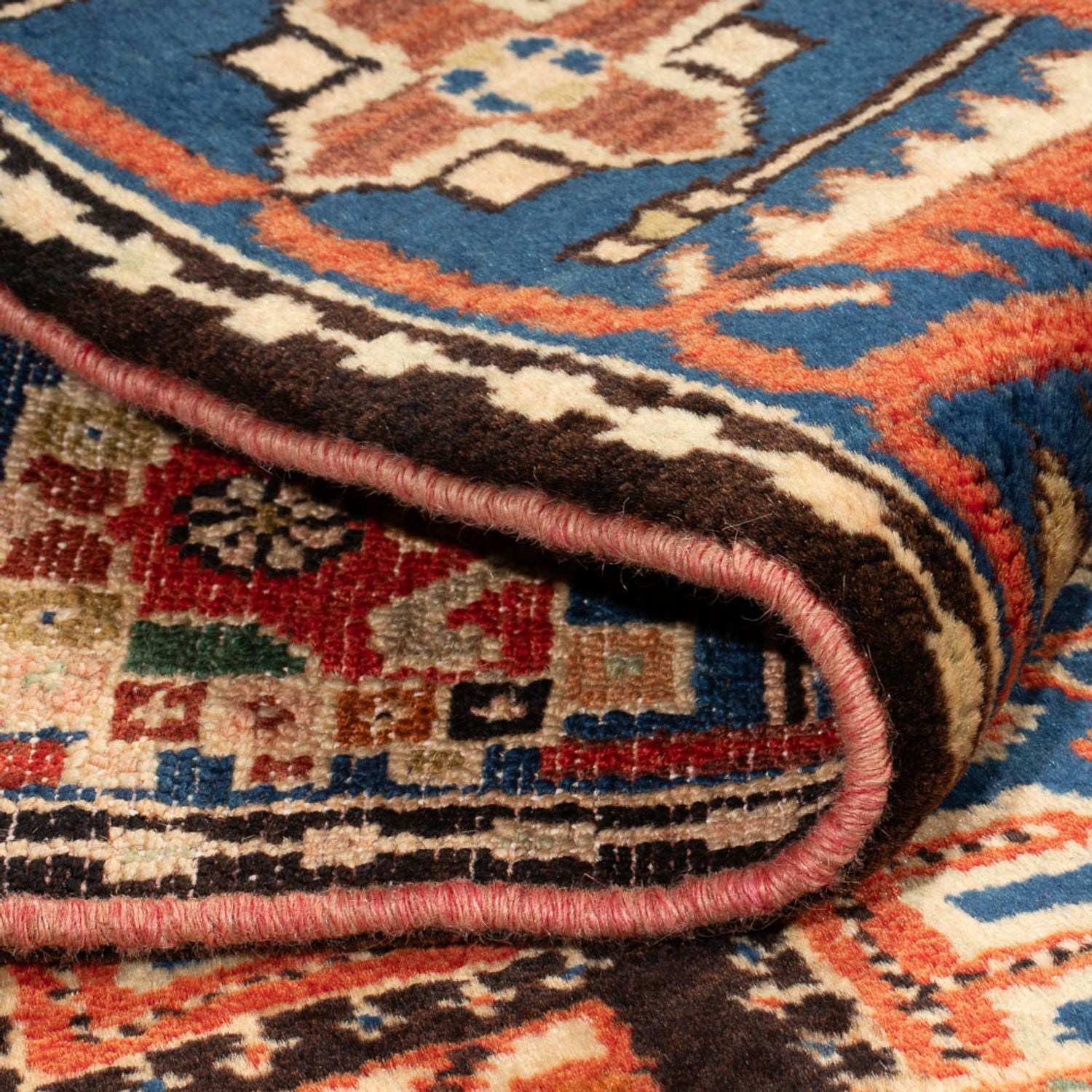 Tapis persan - Nomadic - 200 x 145 cm - bleu