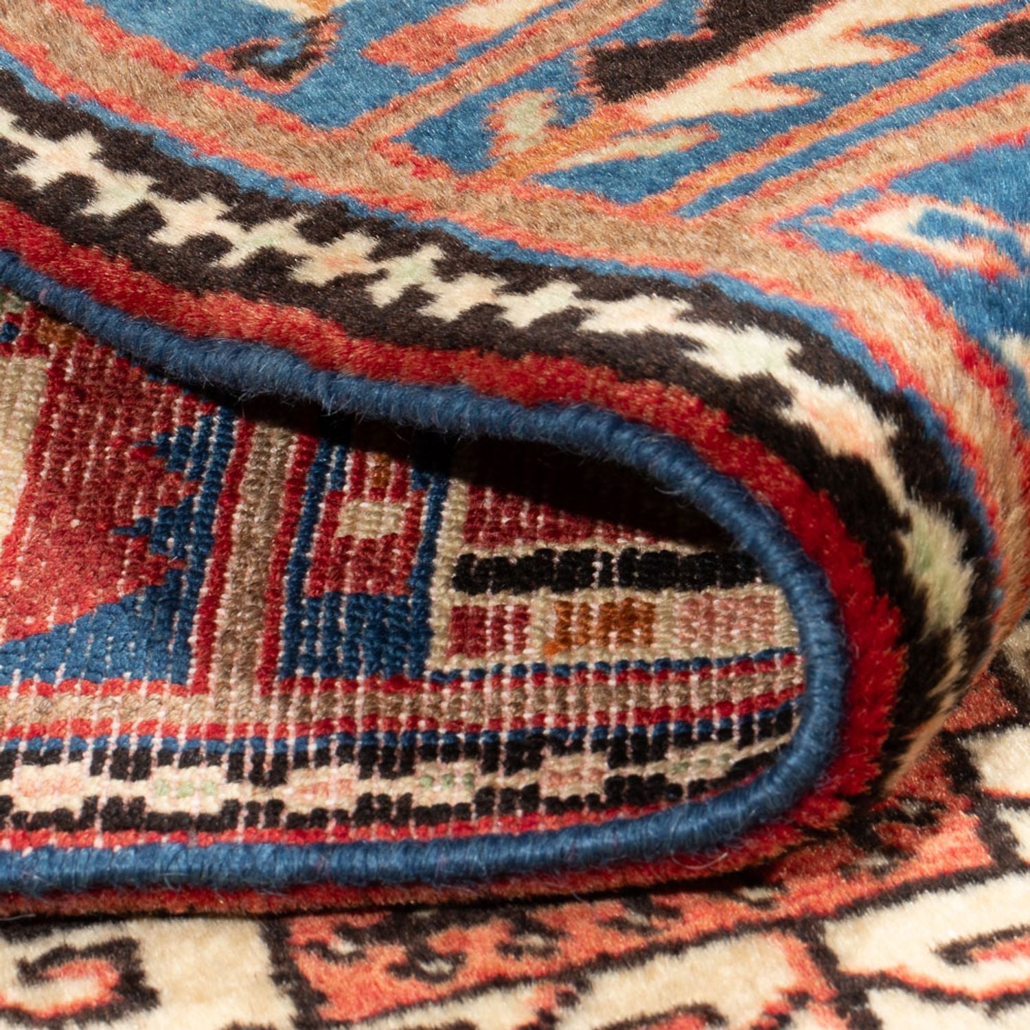 Tapis persan - Nomadic - 194 x 135 cm - bleu