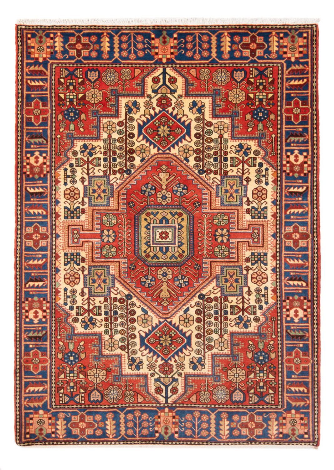 Tapis persan - Nomadic - 202 x 143 cm - rouge