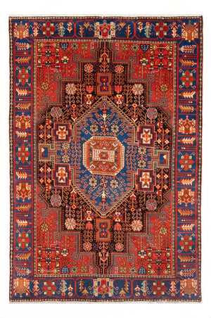 Tapis persan - Nomadic - 193 x 136 cm - bleu