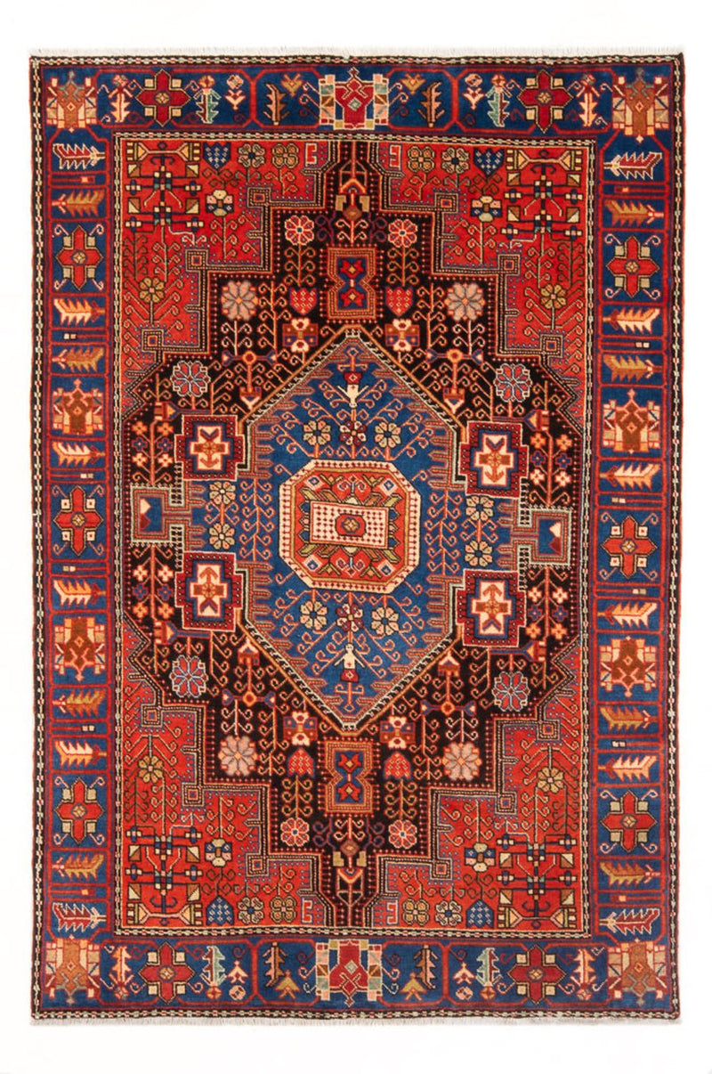 Tapis persan - Nomadic - 193 x 136 cm - bleu