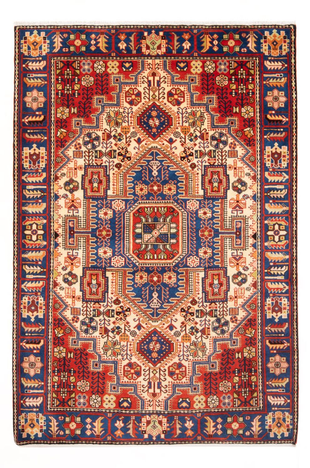 Tapis persan - Nomadic - 197 x 145 cm - bleu