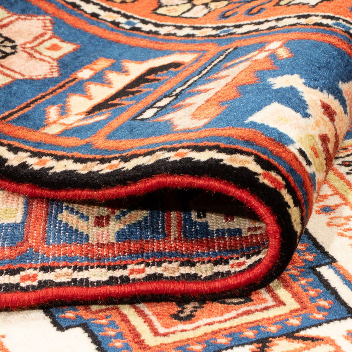 Tapis persan - Nomadic - 197 x 145 cm - bleu