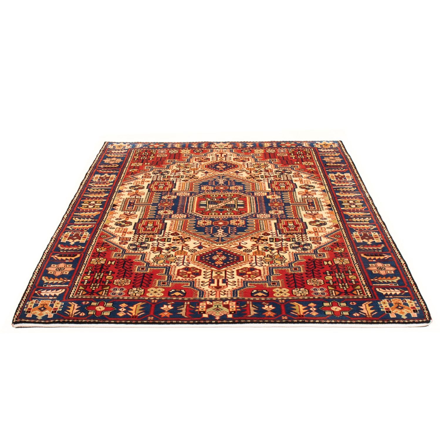 Tapis persan - Nomadic - 197 x 145 cm - bleu