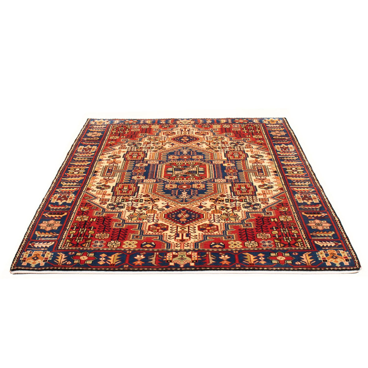 Tapis persan - Nomadic - 197 x 145 cm - bleu