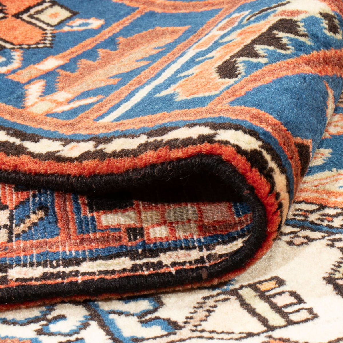 Tapis persan - Nomadic - 200 x 145 cm - bleu