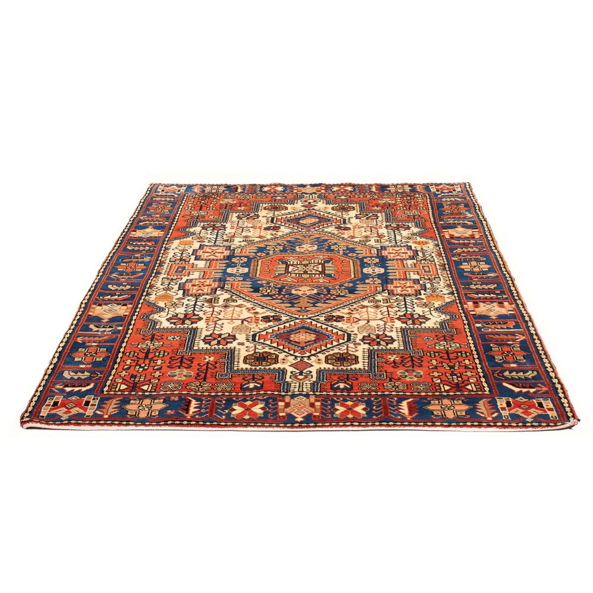 Tapis persan - Nomadic - 200 x 145 cm - bleu