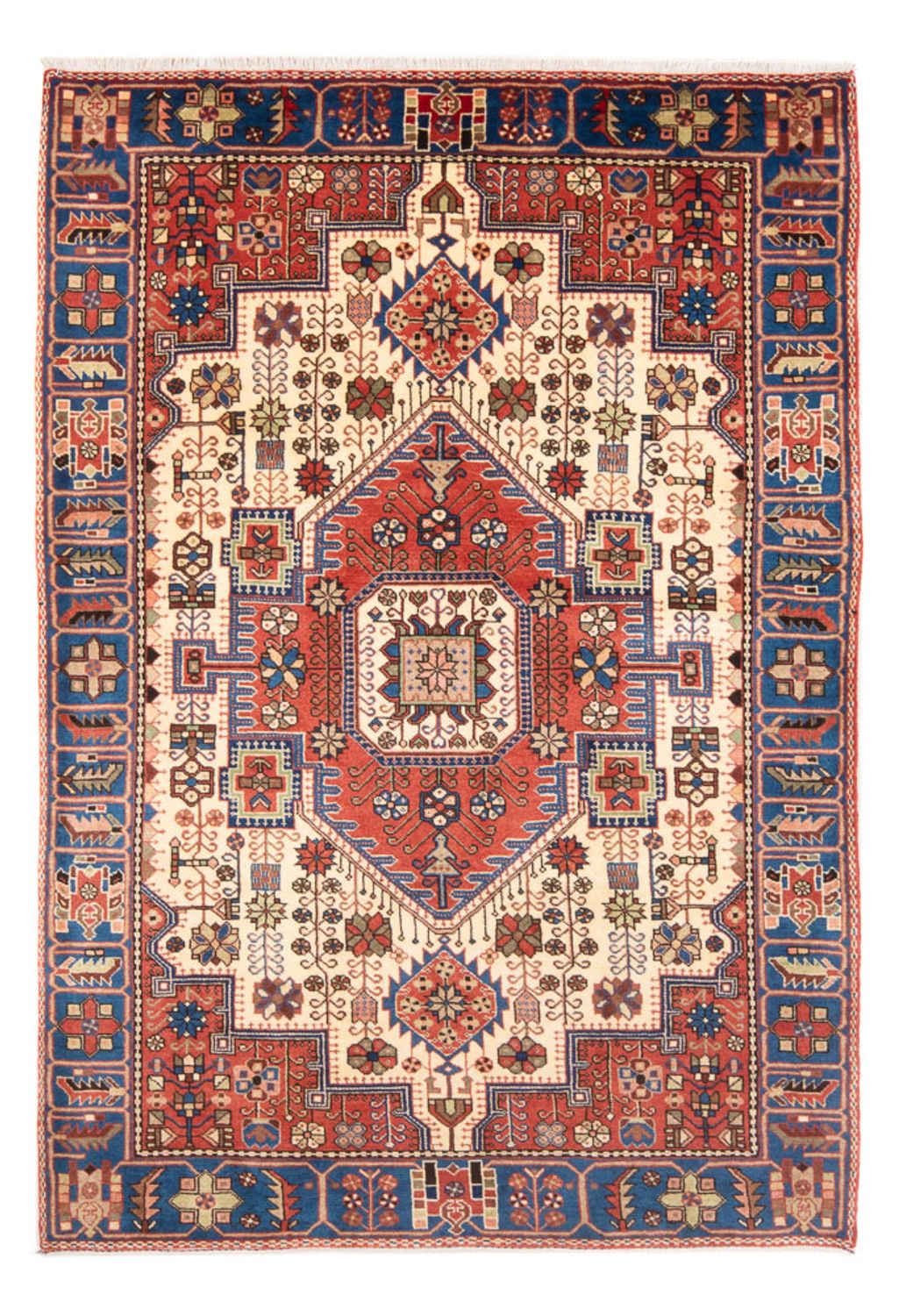 Tapis persan - Nomadic - 203 x 140 cm - rouge
