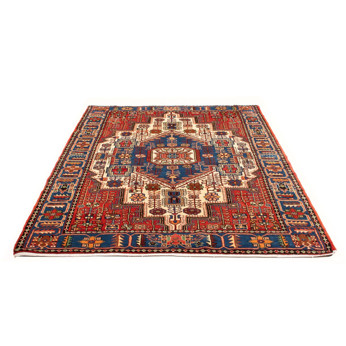 Tapis persan - Nomadic - 213 x 142 cm - bleu