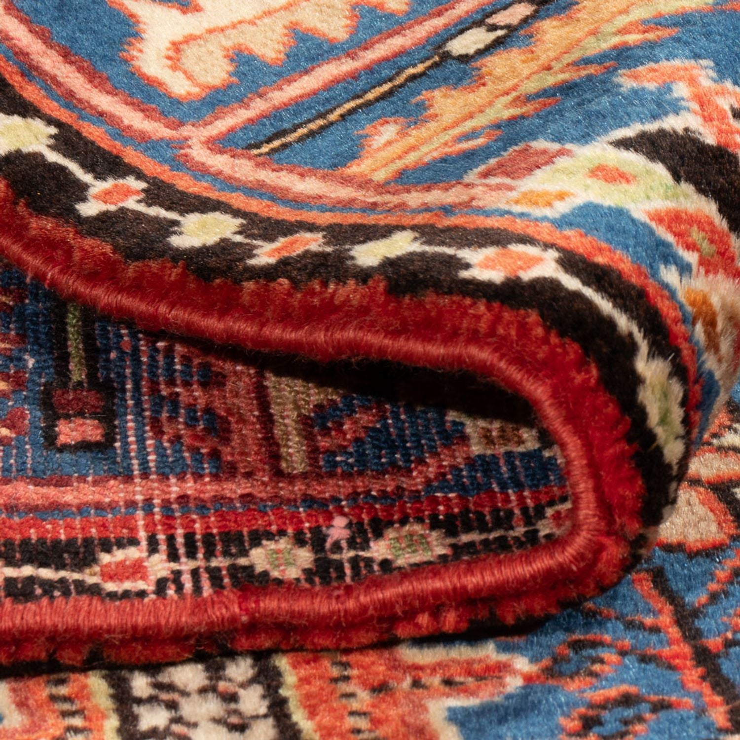 Tapis persan - Nomadic - 212 x 138 cm - bleu