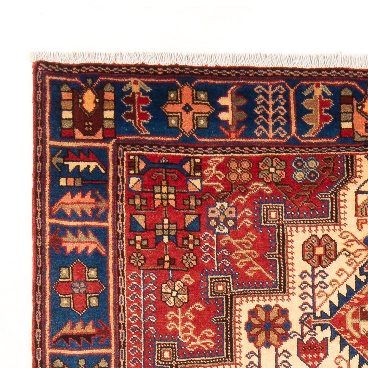 Tapis persan - Nomadic - 223 x 140 cm - rouge