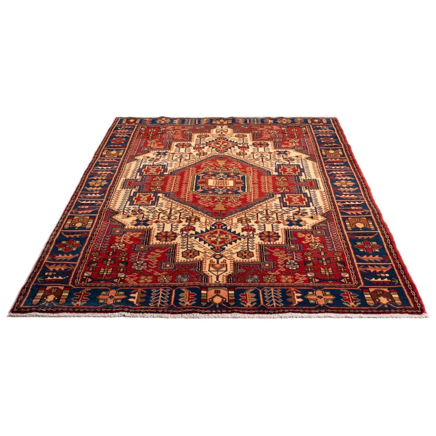 Tapis persan - Nomadic - 223 x 140 cm - rouge