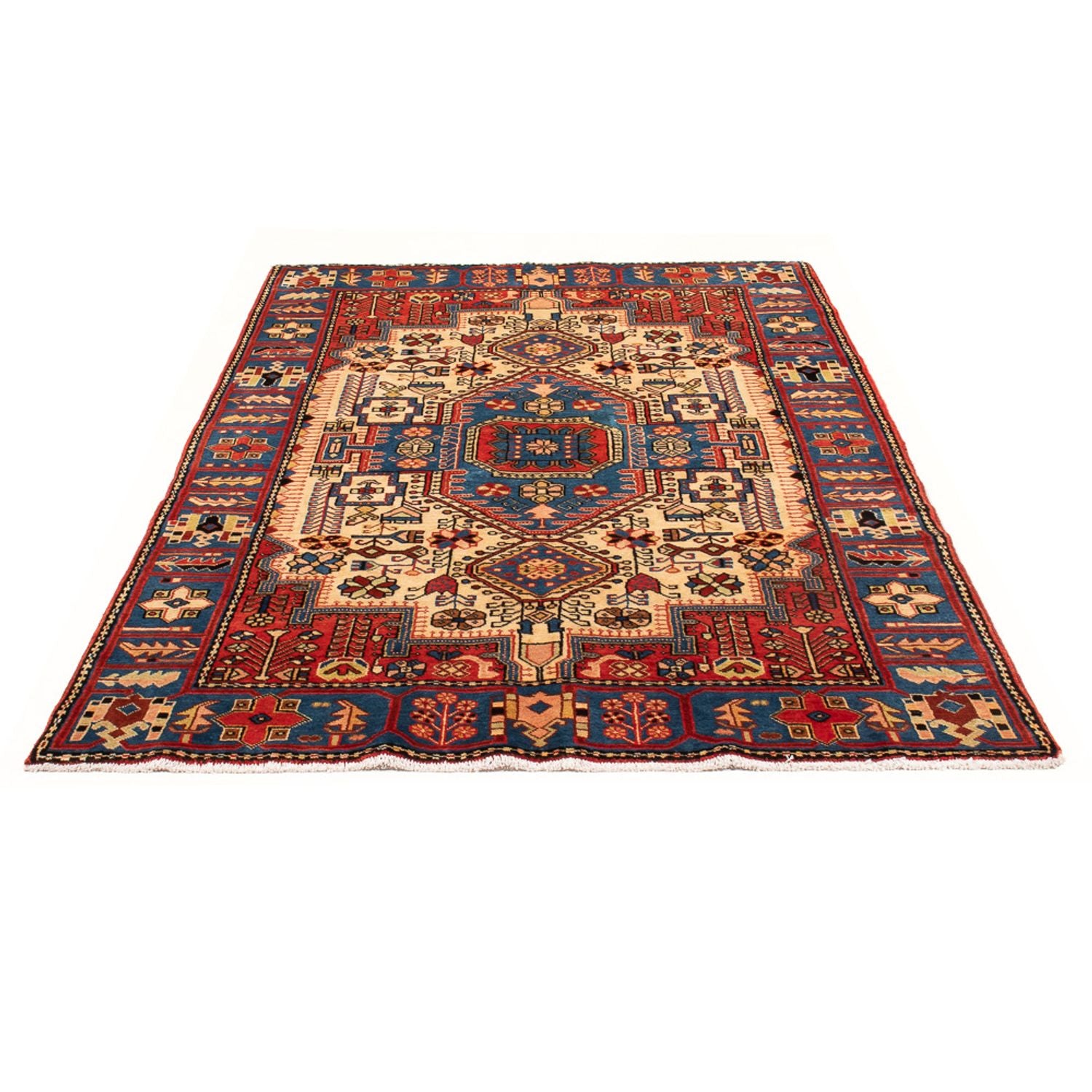 Tapis persan - Nomadic - 200 x 134 cm - bleu
