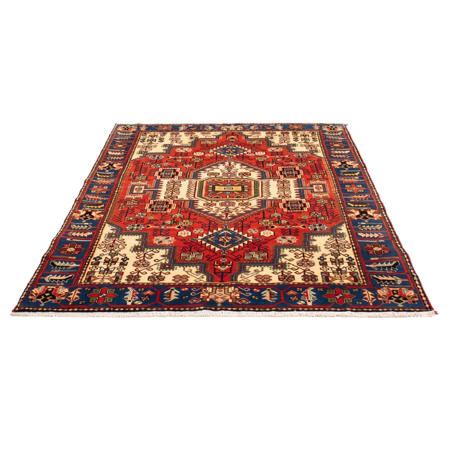 Tapis persan - Nomadic - 198 x 140 cm - beige clair