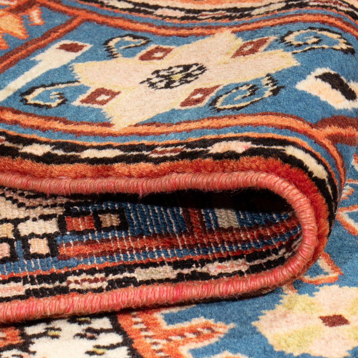 Tapis persan - Nomadic - 203 x 142 cm - bleu