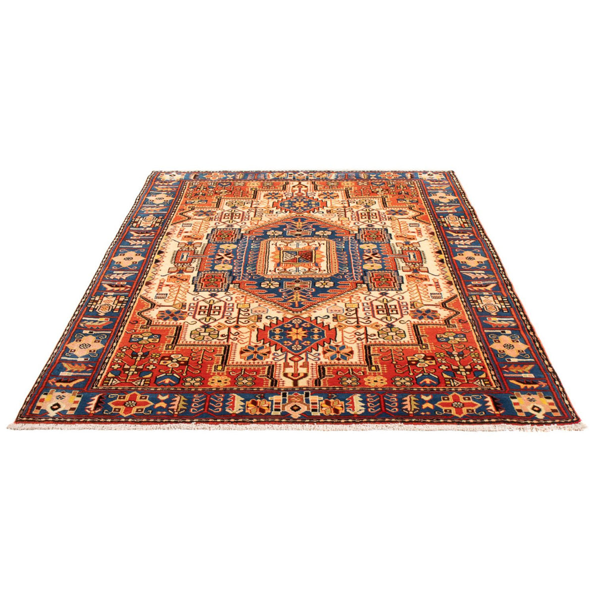 Tapis persan - Nomadic - 203 x 142 cm - bleu