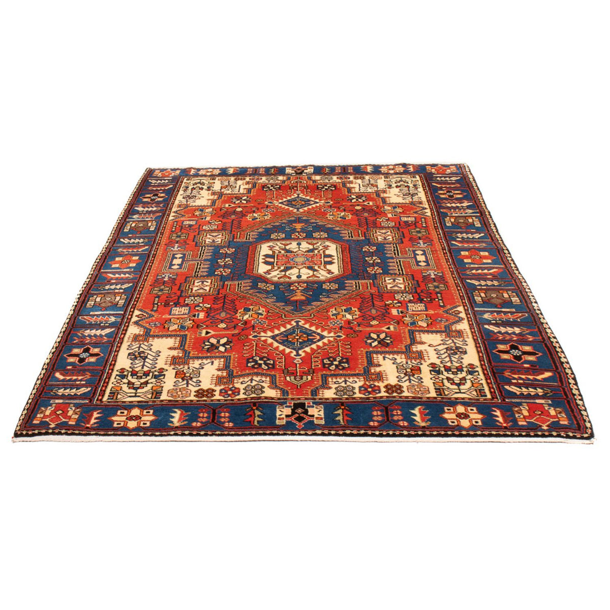 Tapis persan - Nomadic - 202 x 140 cm - bleu