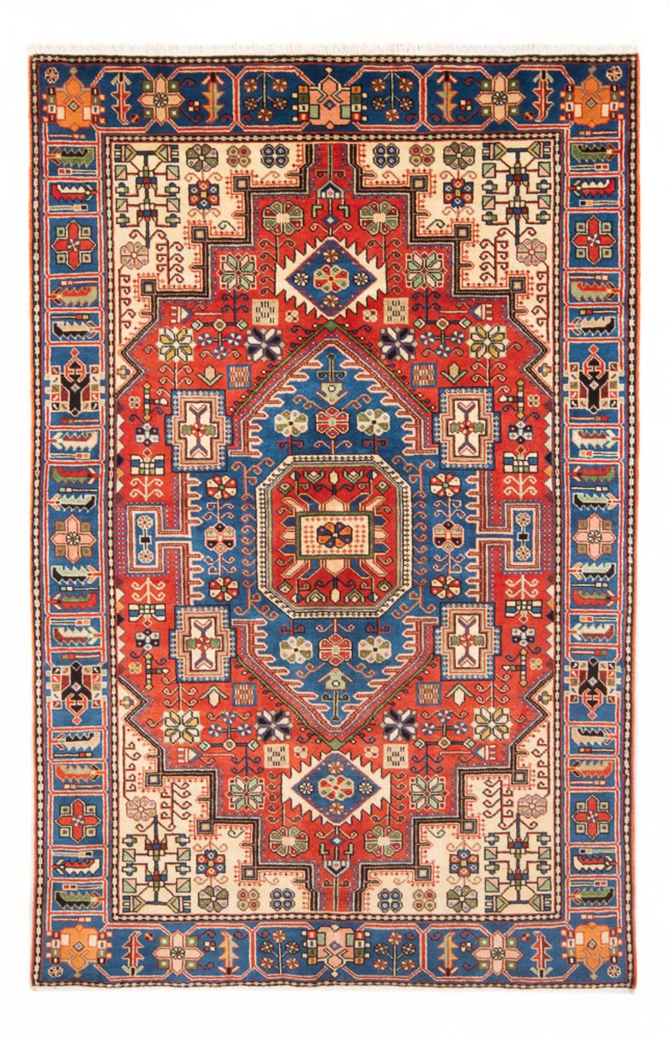 Tapis persan - Nomadic - 203 x 132 cm - bleu