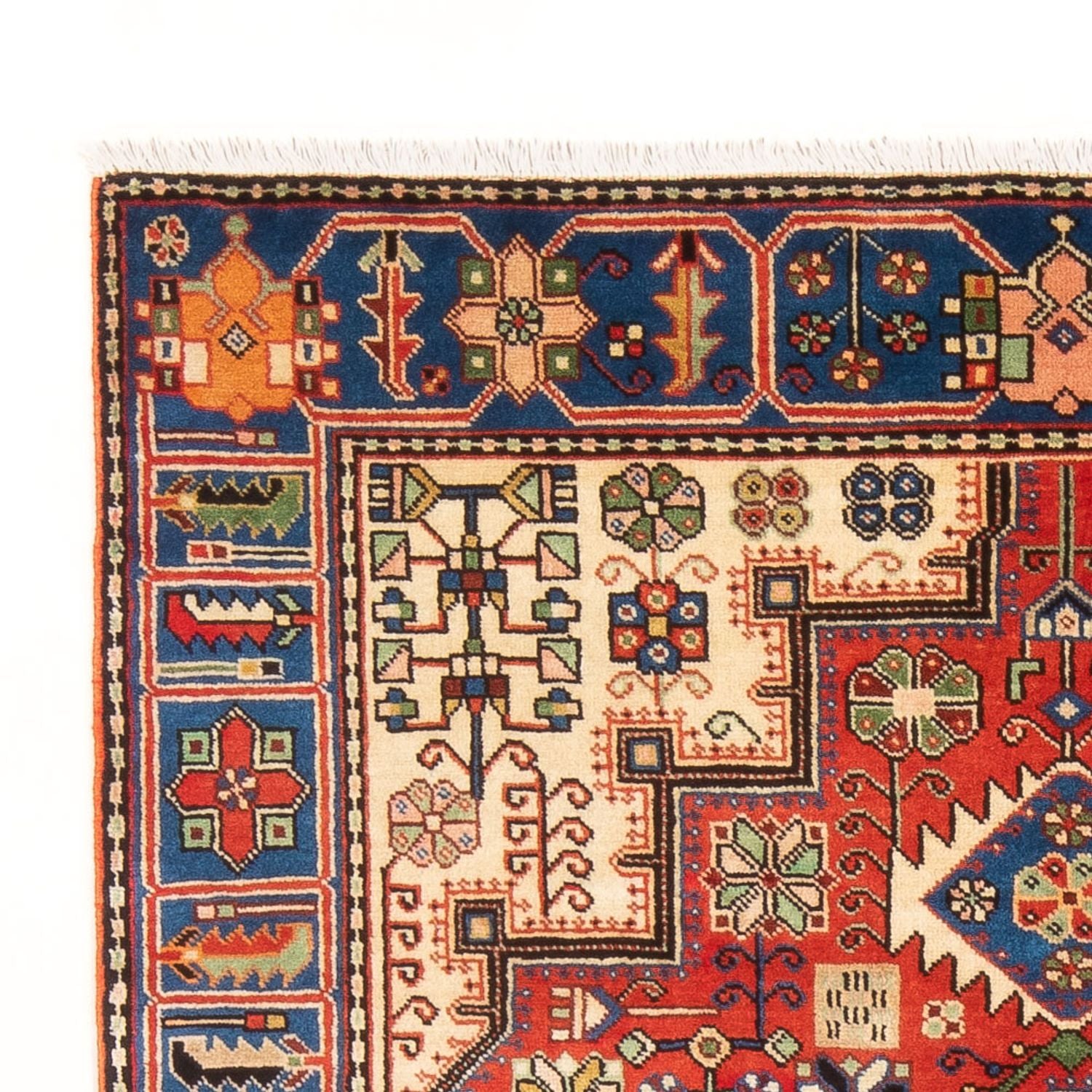Tapis persan - Nomadic - 203 x 132 cm - bleu