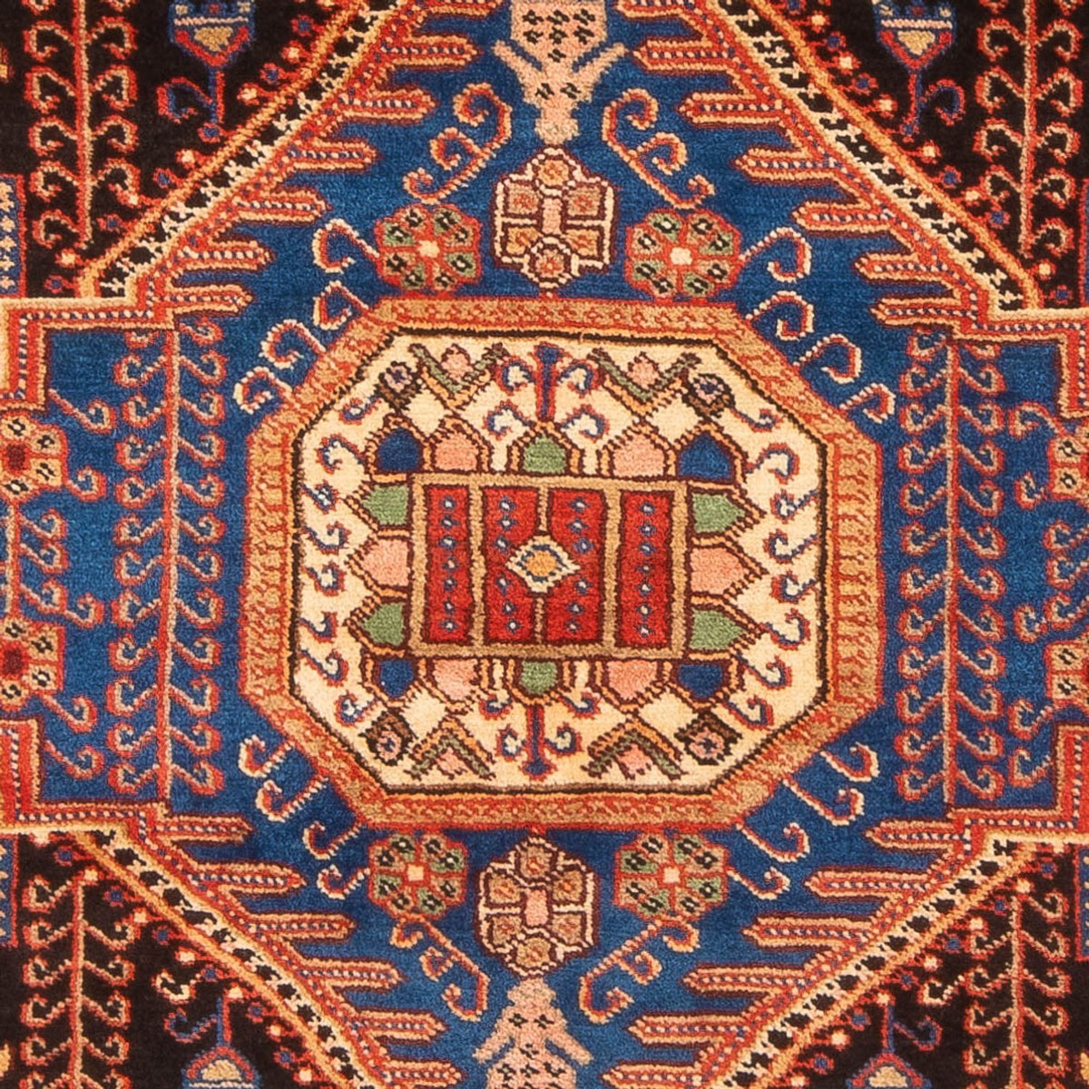 Tapis persan - Nomadic - 198 x 151 cm - bleu
